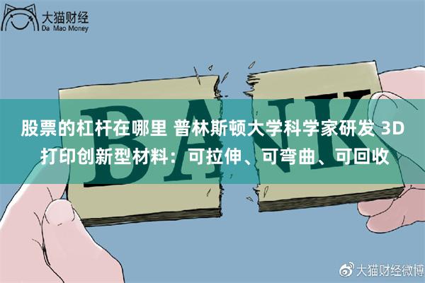 股票的杠杆在哪里 普林斯顿大学科学家研发 3D 打印创新型材料：可拉伸、可弯曲、可回收