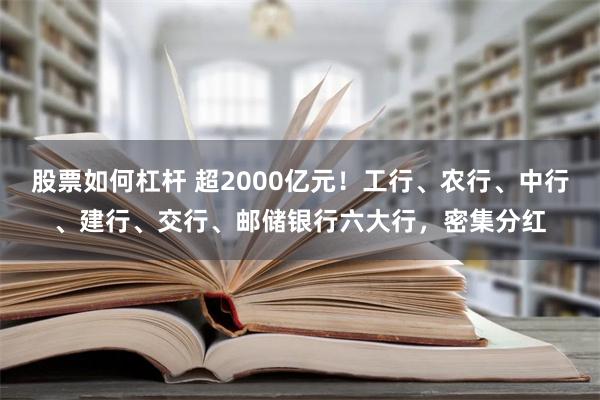 股票如何杠杆 超2000亿元！工行、农行、中行、建行、交行、邮储银行六大行，密集分红