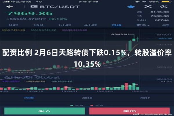 配资比例 2月6日天路转债下跌0.15%，转股溢价率10.35%